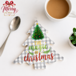 Christmas pot coaster