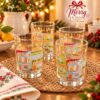 christmas glass cup