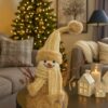 gold snow man
