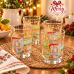 christmas glass cup