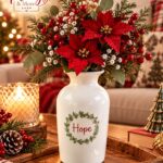 christmas vase chs480